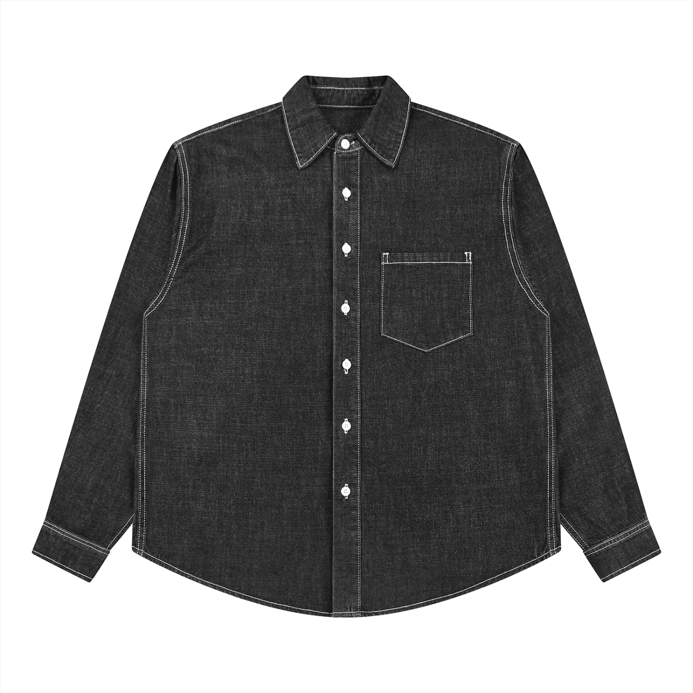 Unisex Vintage Wash Denim Shirt