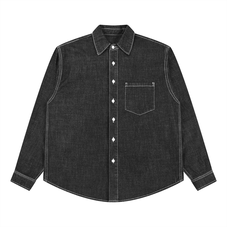 Unisex Vintage Wash Denim Shirt