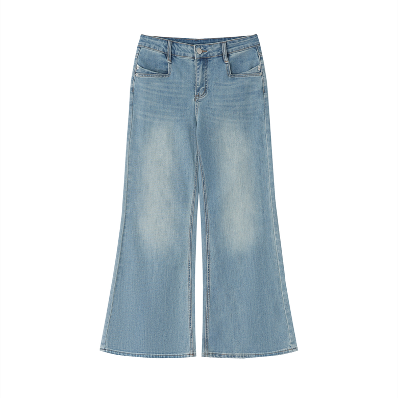 Women's Vintage Wash Flared Leg Jeans