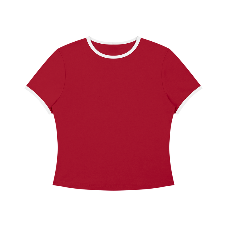 Women’s Color Block Crop T-Shirt