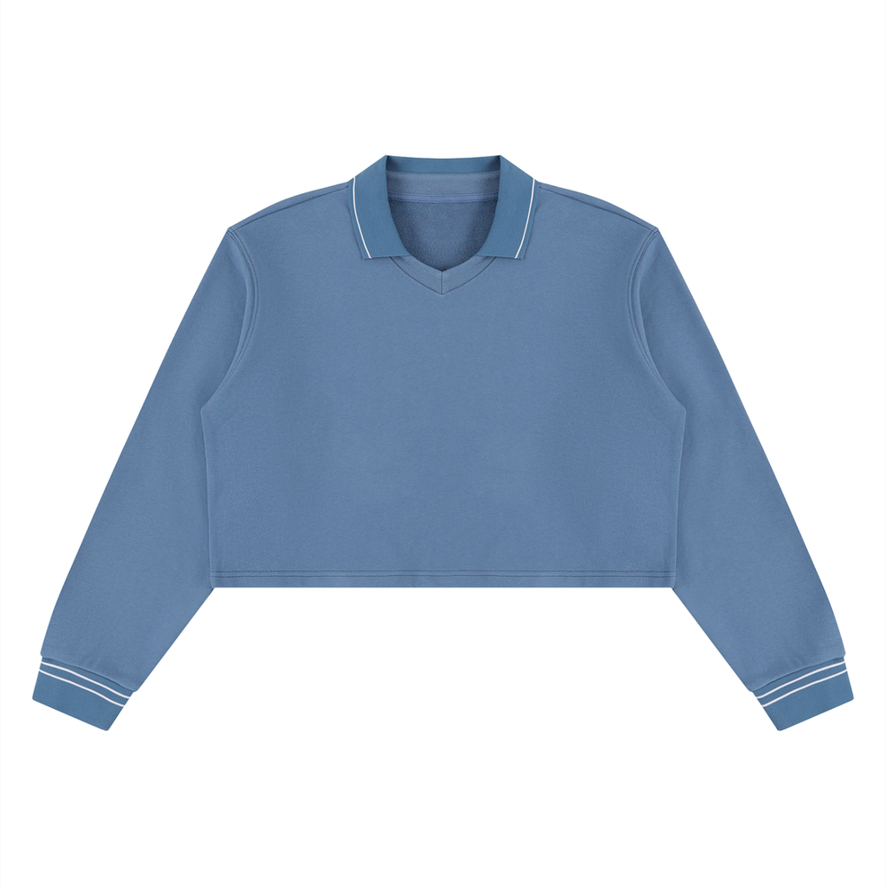 Women’s Crop Collared Sweatshirt