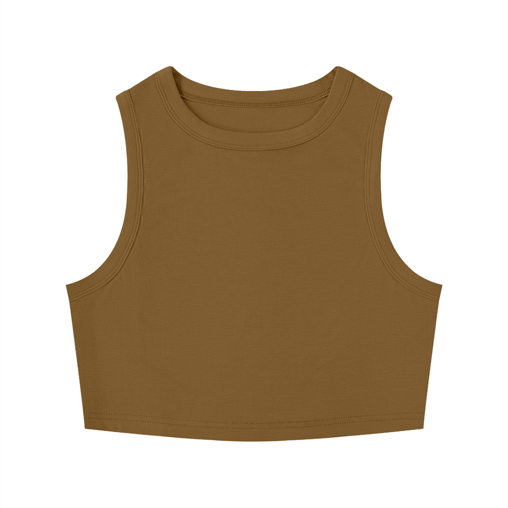 Women's Tight Crewneck Crop Tank Top