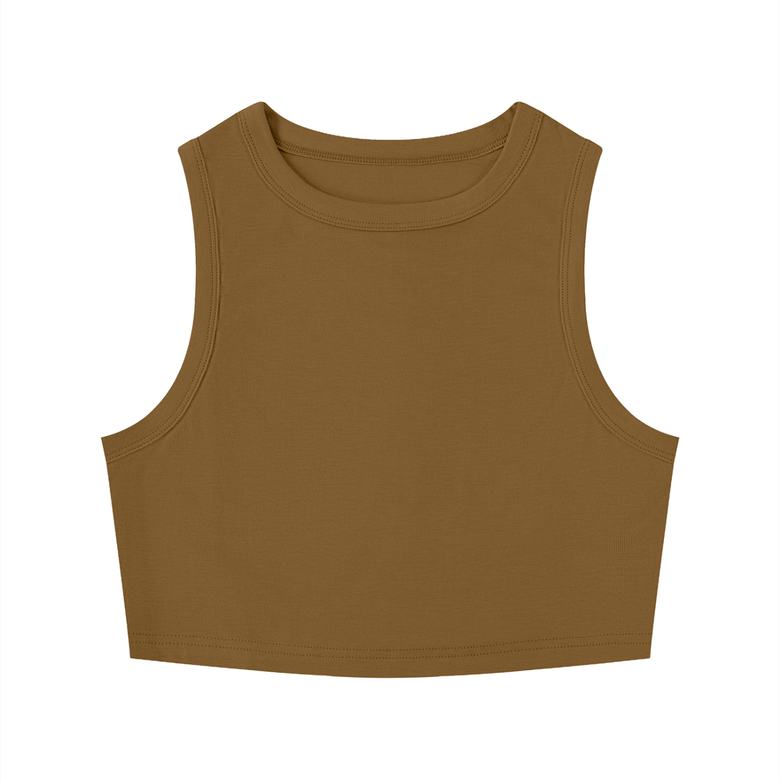 Women's Tight Crewneck Crop Tank Top