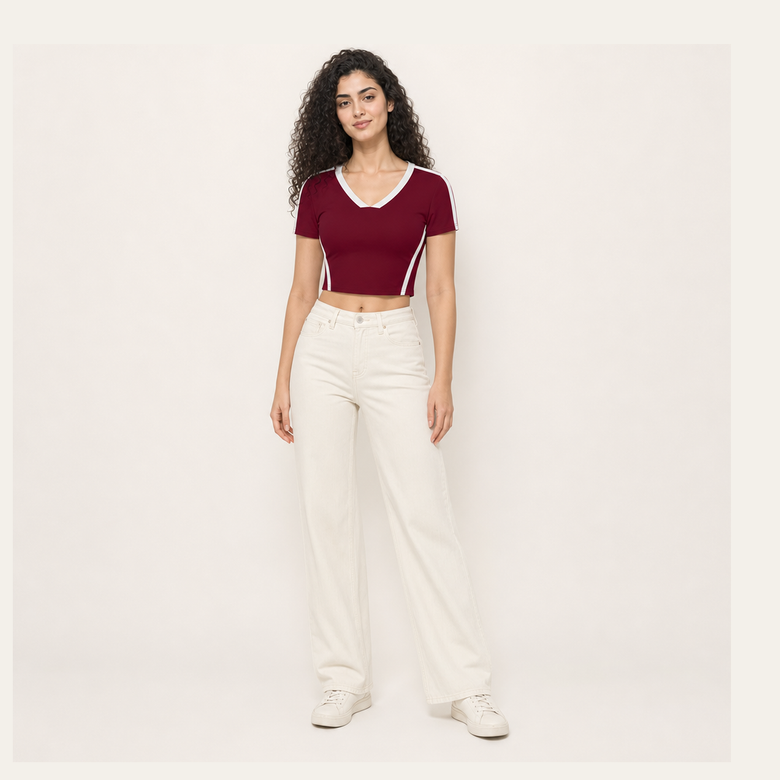 Slim Fit Color Block T-Shirt